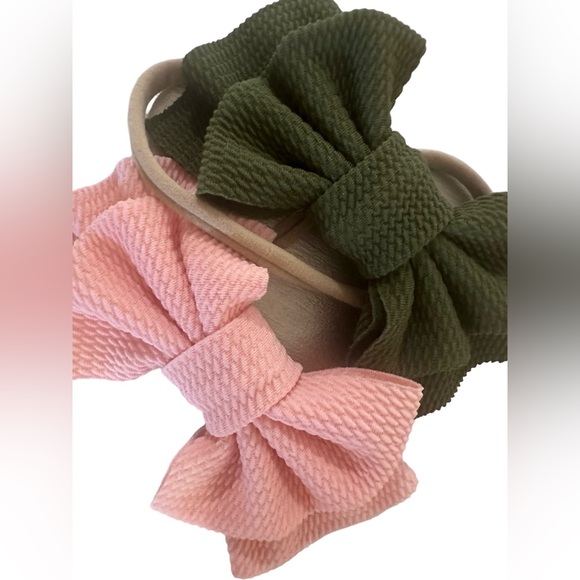 🔥BUNDLE 5/$18Baby Girl Multi Color bows 14 Set - Picture 4 of 8